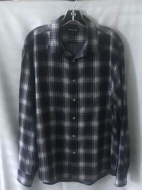 Michael Kors Plaid L/S Purple Button Down Shirt